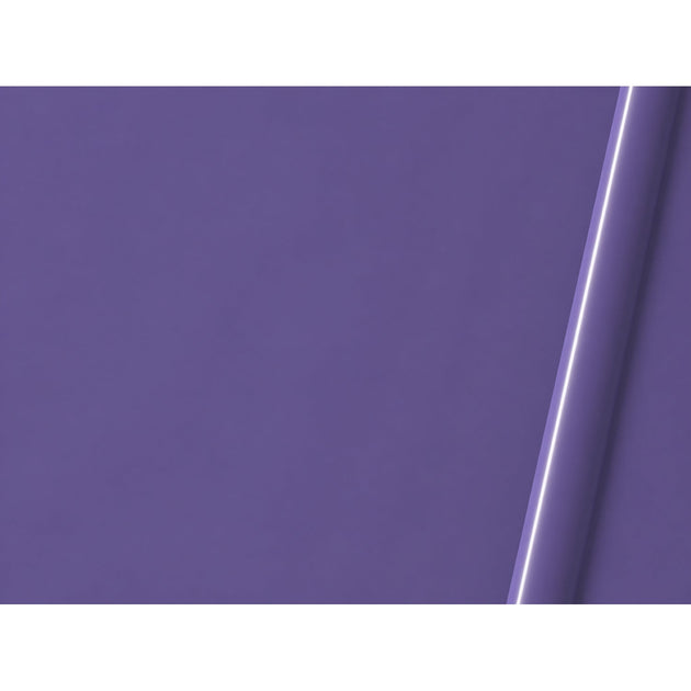 Illustrative curled-film representation of Lumina 4200 Lavender gloss vinyl; color and finish are approximate