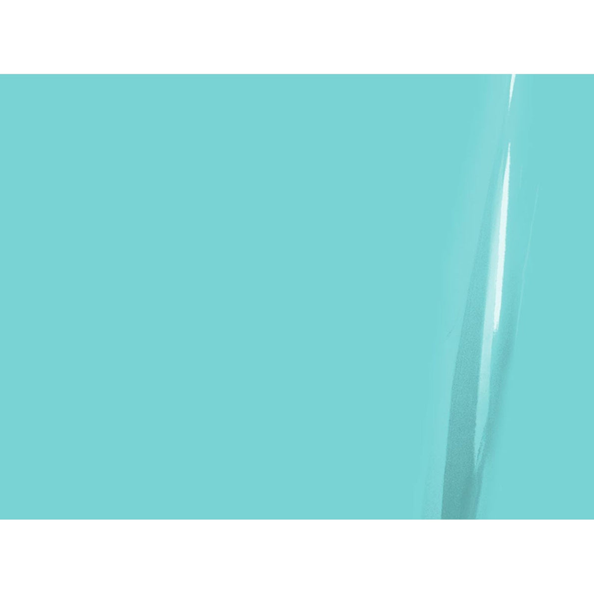 Illustrative curled-film representation of Lumina 4200 Breakfast Blue gloss vinyl; color and finish are approximate