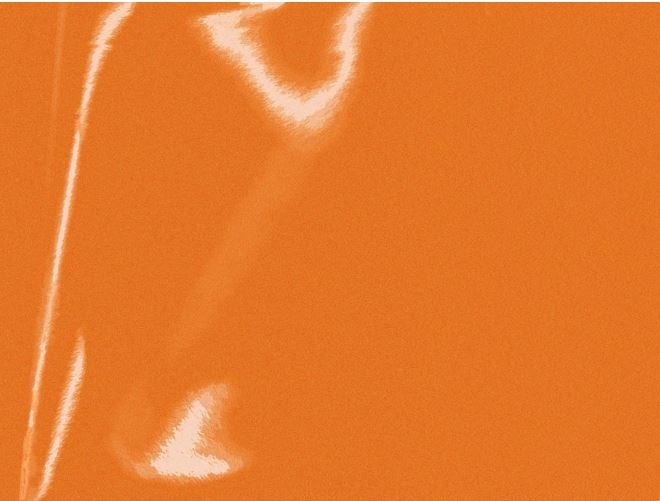 3M Scotchlite 680 Orange reflective graphic film color and material reference; custom-cut striping is supplied in the selected width and length
