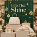 Lumina 2800 manufacturer application example showing gold mirror finish indoor retail graphics