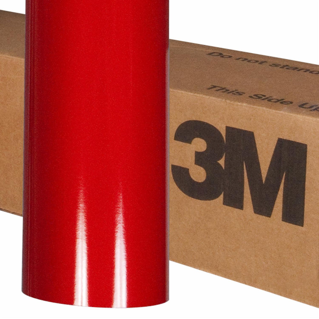 3M reflective film in ruby red, manufacturer full-roll material reference; ordered stripe size varies