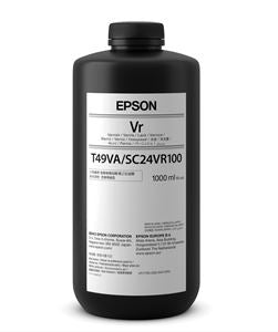 Epson ink bottle with label on a white background