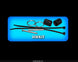 Hardware kit with various components on a blue background, featuring the brand 'HWKIT'.