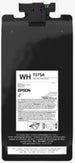 An Epson black toner cartridge, model WH T575A, with a white label showing specifications and usage instructions, photographed against a plain white background.