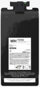 An Epson black toner cartridge, model WH T575A, with a white label showing specifications and usage instructions, photographed against a plain white background.