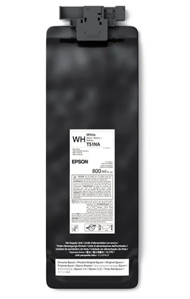 Epson white ink cartridge on a white background