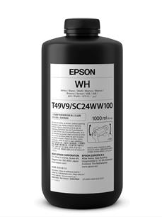 Epson ink bottle with label on a white background
