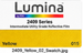 FDC Lumina 2409 Yellow reflective vinyl color swatch illustration; verify against manufacturer sample