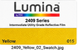 FDC Lumina 2409 Yellow reflective vinyl color swatch illustration; verify against manufacturer sample