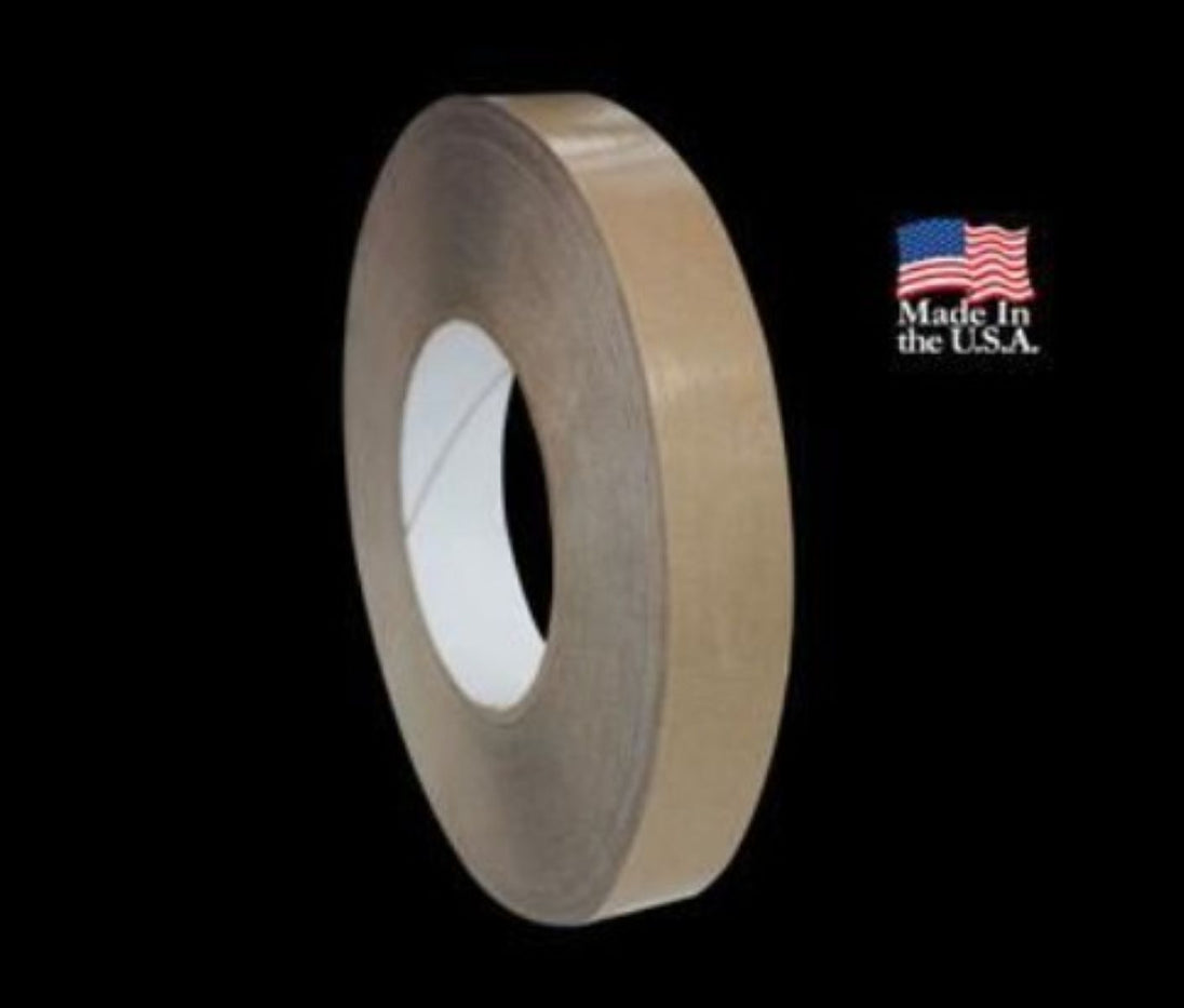 Roll of tape with 'Made in the USA' label on a black background