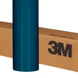 Roll of blue vinyl wrap with 3M branding on a cardboard box