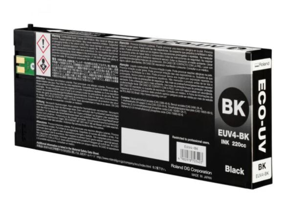Black ink cartridge with visible branding on a white background