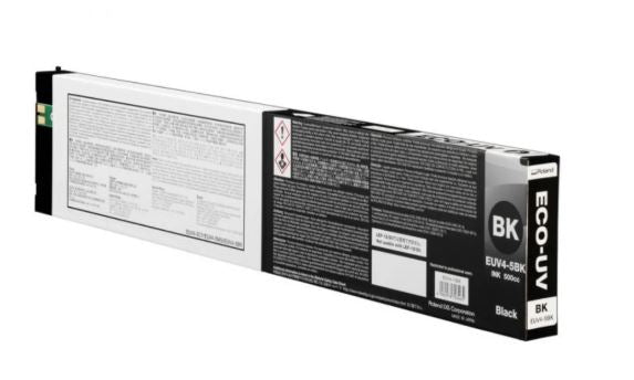 Black and white packaging of a toner cartridge with text and branding on a white background