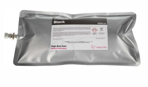 Black ink cartridge packaging on a white background