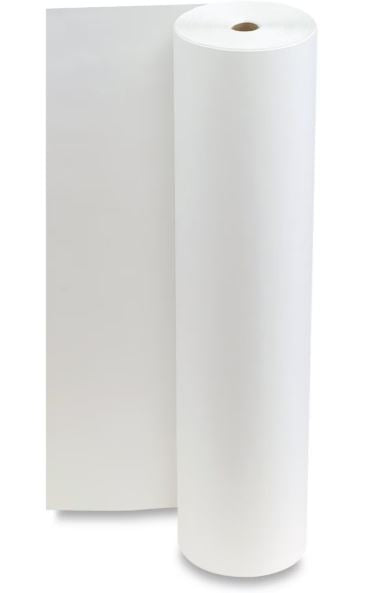 Roll of white paper on a white background