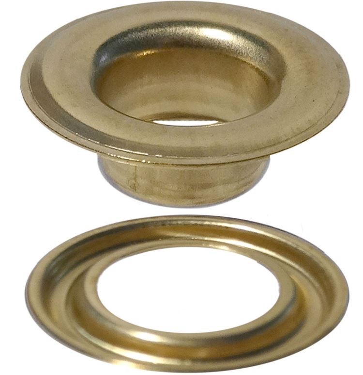 No.2 Brass Self-Piercing Grommet Set – 500 Sets Per Bag