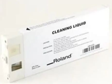 Box of Roland cleaning liquid on a white background