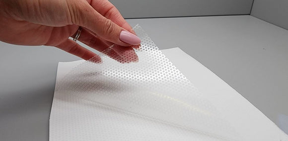 Clear Perforated Window Film 70/30 54