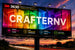 Billboard with 'CRAFTERNV' text and 3M branding against a sunset sky.