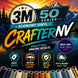 Advertisement for 3M Economy Vinyl Crafter NV with scenic background and product colors.
