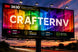 Billboard with 'CRAFTERNV' text and 3M branding against a sunset sky.
