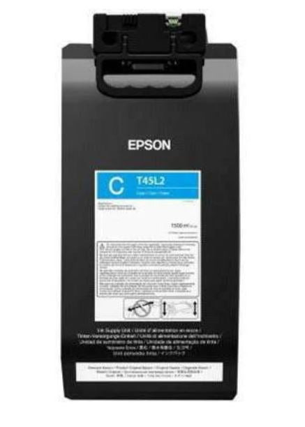 Epson ink cartridge with label on a white background