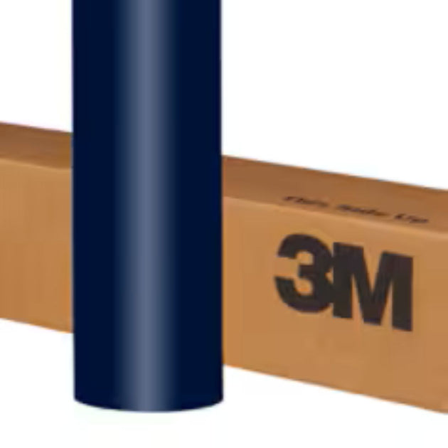 Roll of blue vinyl wrap with a 3M box in the background