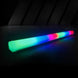 Colorful LED foam stick on a dark background