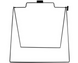 Outline of a black wire basket on a white background
