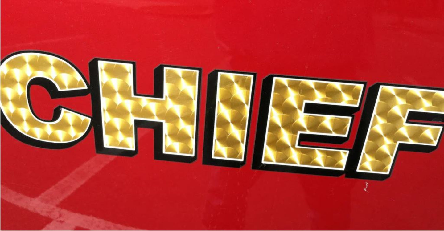 Large Engine turn Gold Vinyl