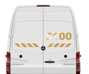 3M 5100R Scotchlite Reflective Graphic Film - Gold