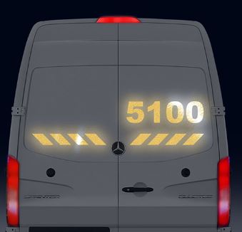 3M 5100R Scotchlite Reflective Graphic Film - Gold