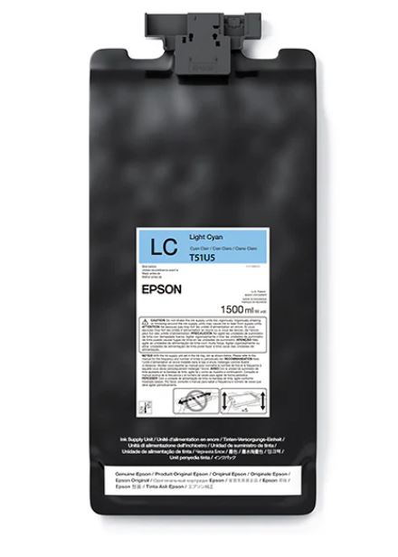 Epson light cyan ink cartridge packaging on a white background