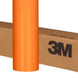 Orange vinyl wrap roll with 3M branding on a cardboard box