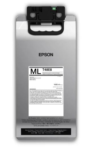 Epson ink cartridge with label on a white background