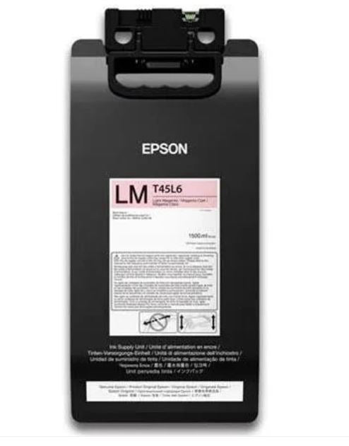 Epson ink cartridge with label on a white background