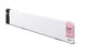 Long roll of white paper with a label on a white background