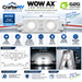 CrafTERRy WOW AX G2.2G LED modules M1701, 7100K Sign White, 12V DC, featuring technical specifications, dimensions, light distribution, and installation details.