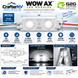 CrafTERRy WOW AX G2.2G LED modules M1701, 7100K Sign White, 12V DC, featuring technical specifications, dimensions, light distribution, and installation details.