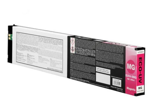 Magenta ink cartridge packaging on a white background