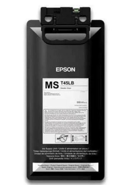 Epson ink cartridge with label on a white background