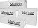 Three stacked boxes with 'Moncor' branding on a white background