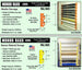 Product description of Mondo Raxx Jumbo wall racks with dimensions and features.