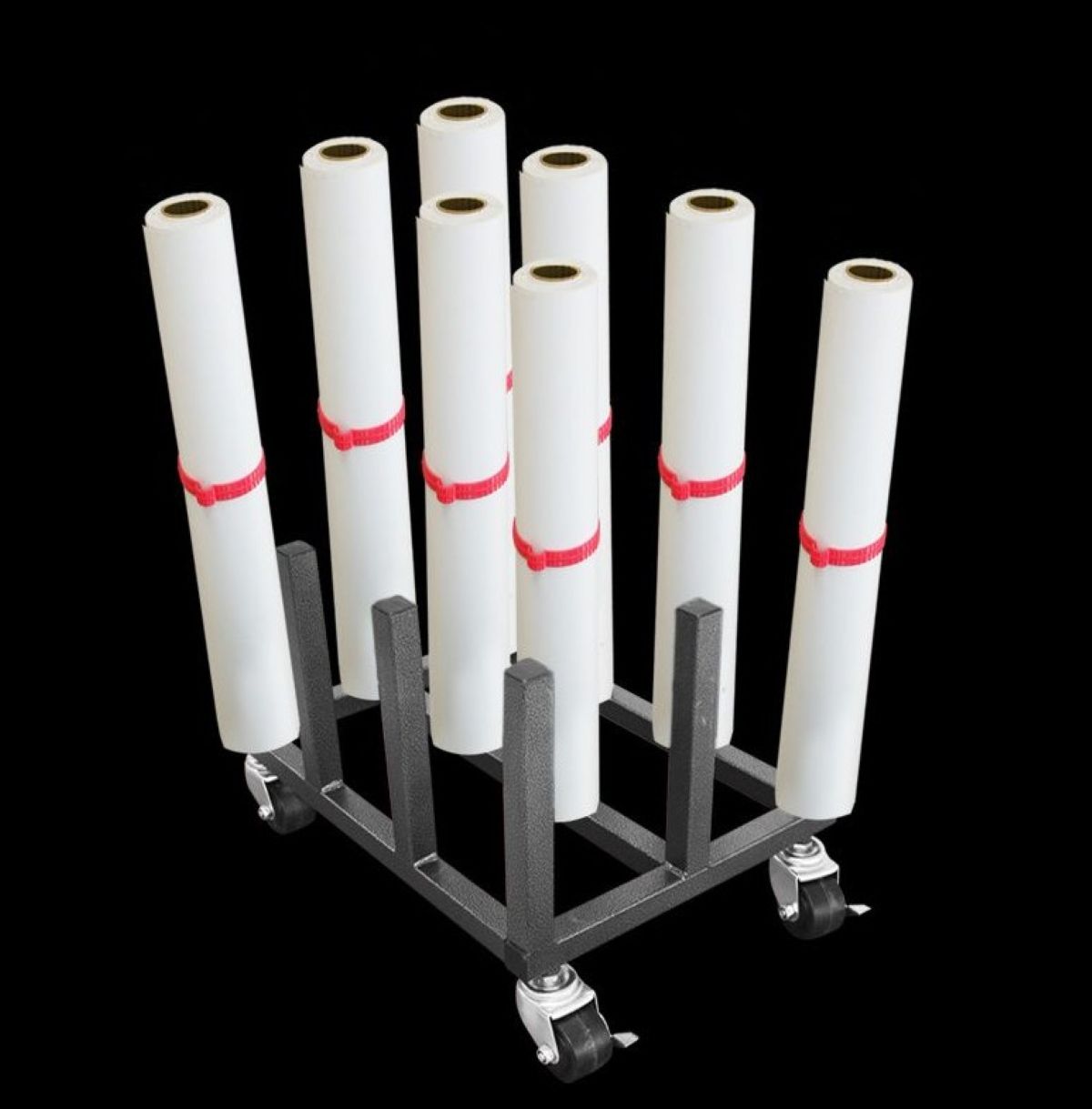 HD Mobile Vinyl Rack | Heavy Duty Roll Storage