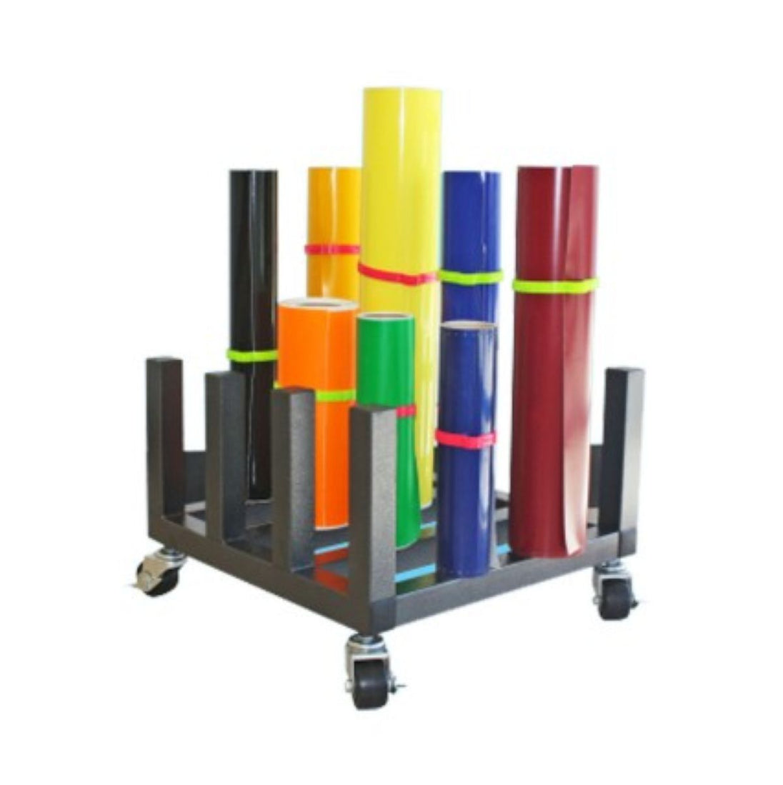 HD Mobile Vinyl Rack | Heavy Duty Roll Storage