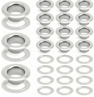 No.2 Nickel Plated Self-Piercing Grommet Set – 500 Sets per Bag