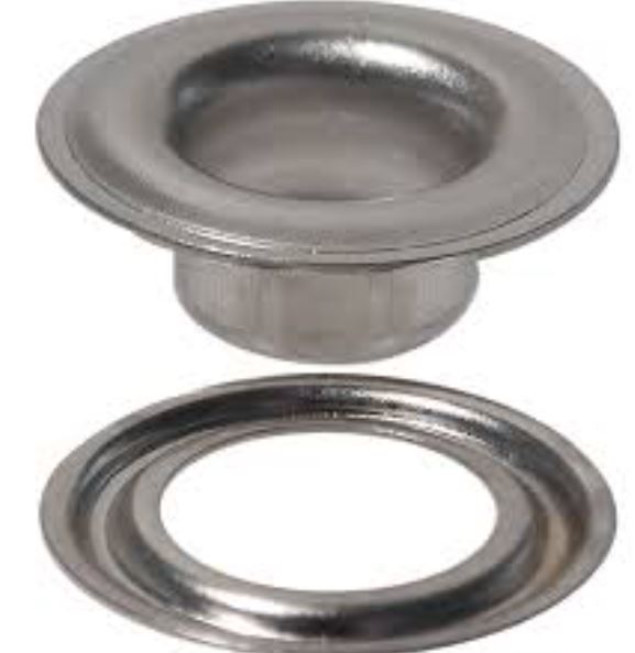 No.2 Nickel Plated Self-Piercing Grommet Set – 500 Sets per Bag