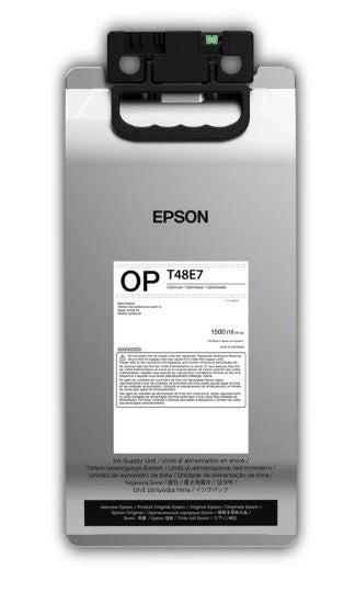 Epson ink cartridge with label on a white background