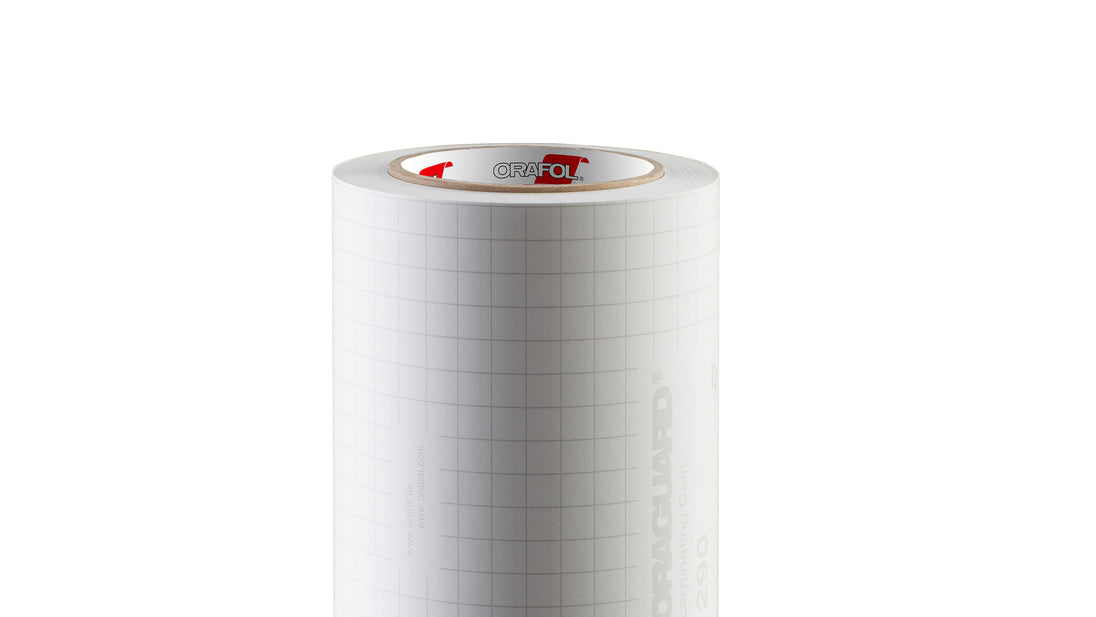 Official ORAFOL product roll of ORAGUARD 290 premium cast laminating film