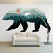 Large indoor wall graphic application produced with ORAJET 3651 printable vinyl